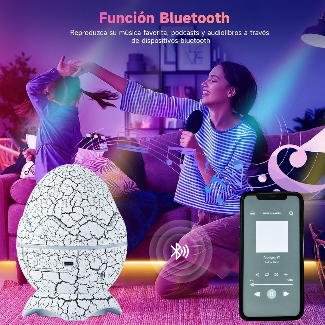 Proyector Parlante Huevo de Dinosaurio